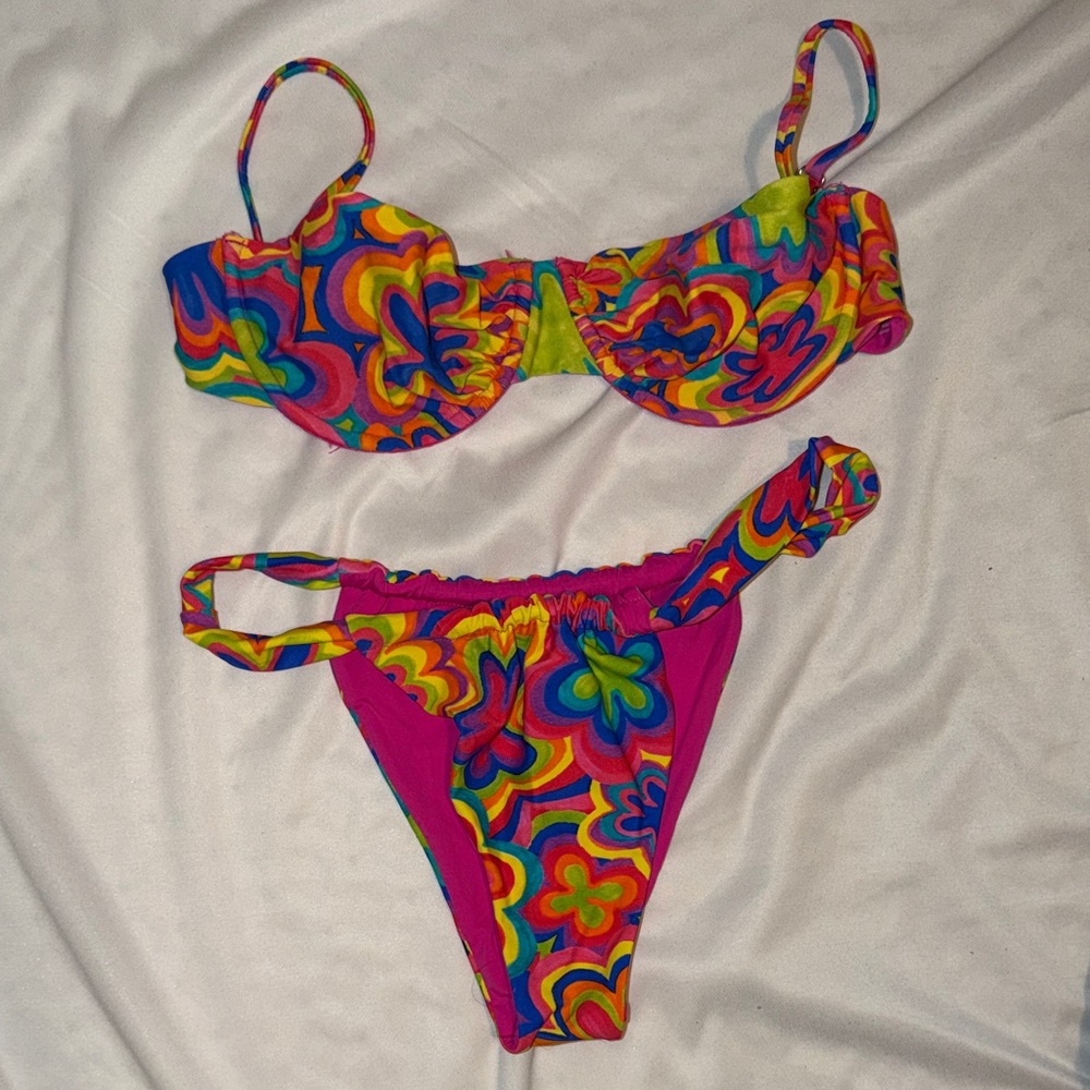 Highend Colorful Floral Bikini Set